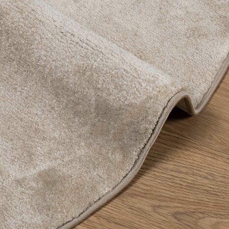 Vloerkleed Rond GALATI Beige &Oslash; 120 CM Polyester 5