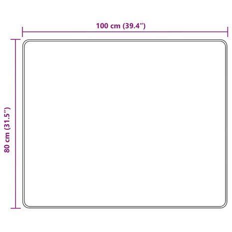 Vloerkleedloper MARSA Multikleur 100 x 80 cm Polyester en PVC 7