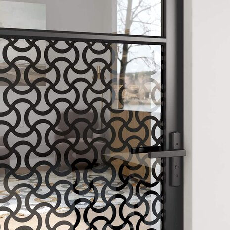 Glazen deur Fretwerk Zwart 76 x 3.5 x 201.5 cm Aluminium 4