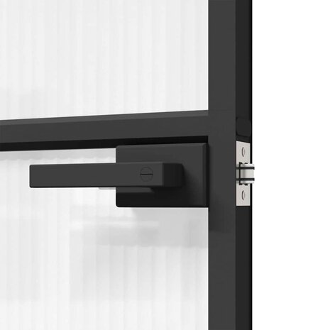 Huisdeur 93 x 201,5 x 3,5 cm Aluminium en Gehard Glas 6