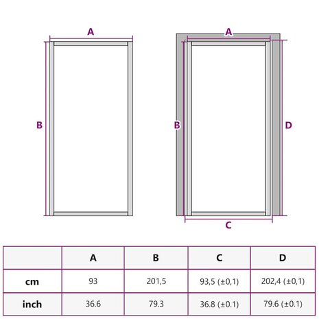 Huisdeur 93 x 201,5 x 3,5 cm Aluminium en Gehard Glas 8