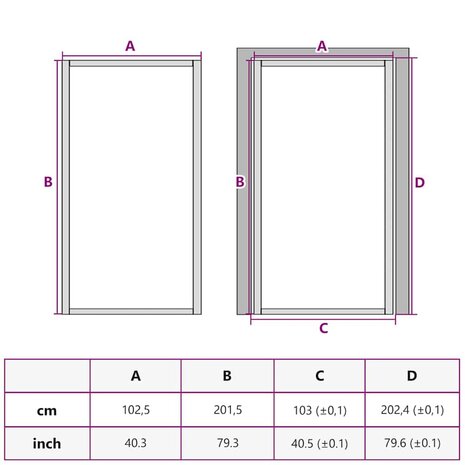 Huisdeur 102 x 201,5 x 3,5 cm Aluminium en Gehard Glas 8