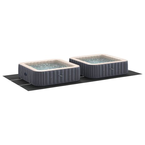 Zwembad Grondzeil Zwart 640 x 321 x 0,1 cm Niet-geweven Stof 3