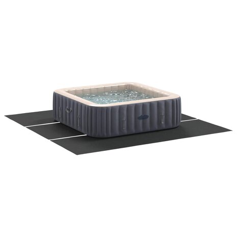 Zwembad Grondzeil Zwart 396 x 396 x 0,1 cm Niet-geweven Stof 3