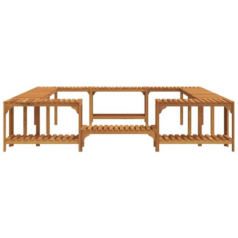 Hottub ombouw Bruin 255 x 255 x 55,5 cm Massief Acaciahout 6