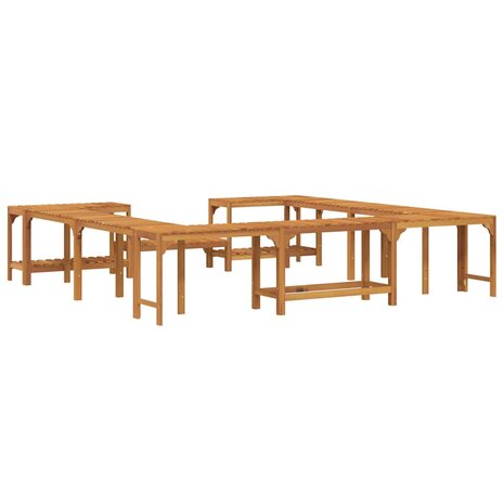 Hottub ombouw Bruin 255 x 255 x 55,5 cm Massief Acaciahout 8