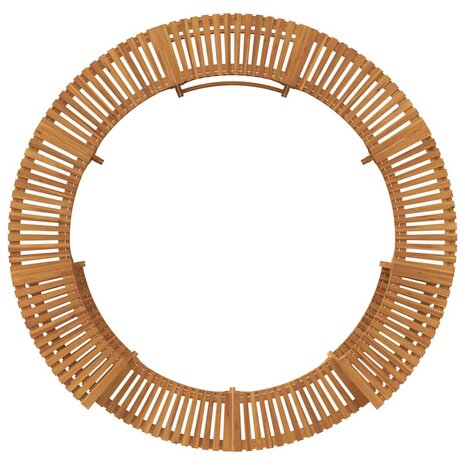 Hottub ombouw Bruin &Oslash;275 x 55,5 cm Massief Acaciahout 9