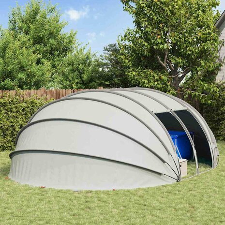 Zwembad Tent Koepel Grijs 538 x 440 x 204 cm 4