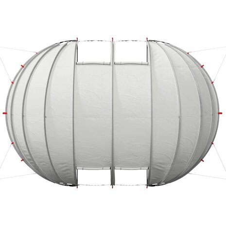 Zwembad Tent Koepel Grijs 538 x 440 x 204 cm 9