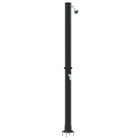Buiten Zonnedouche Zwart 217 cm PVC en Aluminium 2