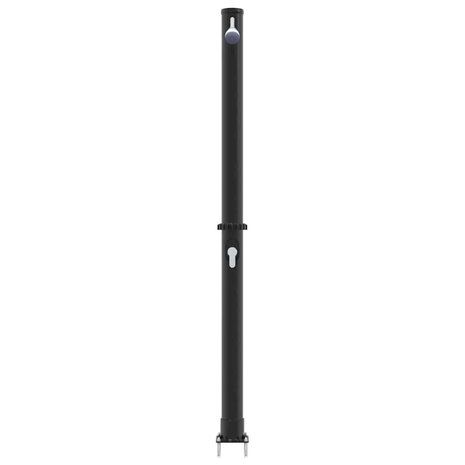Buiten Zonnedouche Zwart 217 cm PVC en Aluminium 5