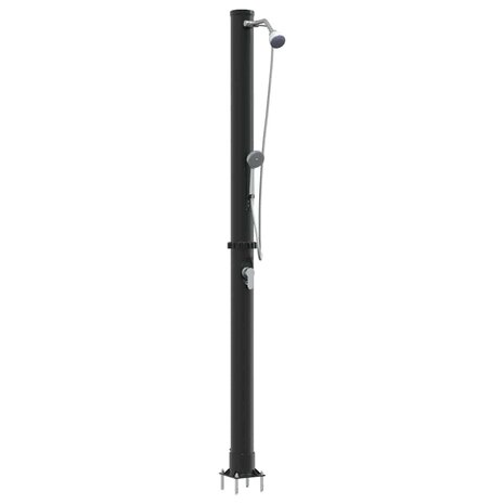 Buiten Zonnedouche Zwart 217 cm PVC en Aluminium 2