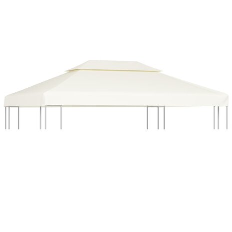 Vervangend tentdoek prieel 310 g/m&sup2; 3x4 m cr&egrave;mewit 1