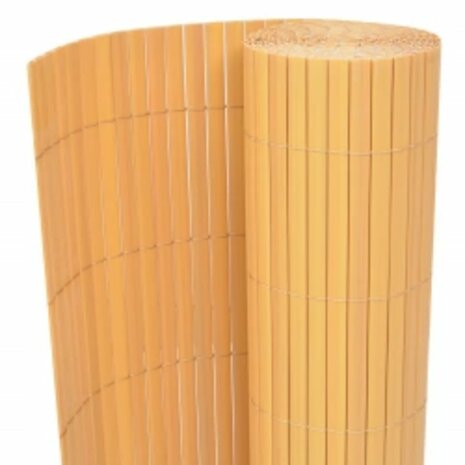 Tuinafscheiding dubbelzijdig 110x300 cm geel 2