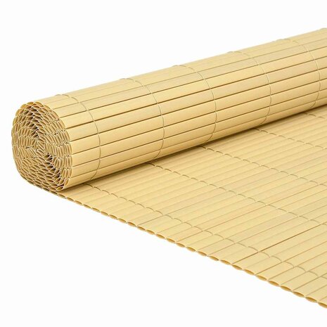 Tuinafscheiding dubbelzijdig 110x400 cm geel 3