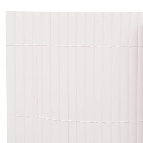 Tuinafscheiding dubbelzijdig 110x500 cm wit 5