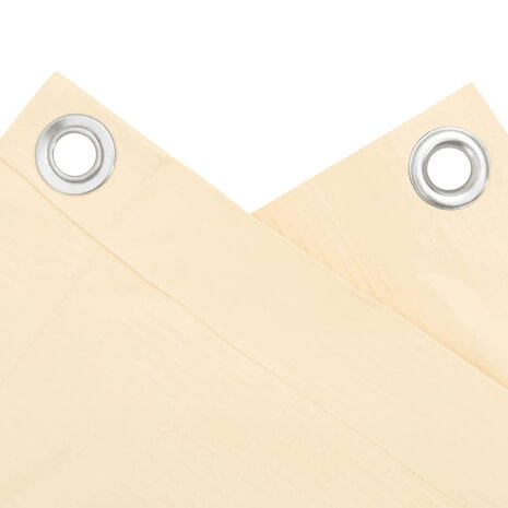 Balkonscherm 300x120 cm PVC cr&egrave;mekleurig 4