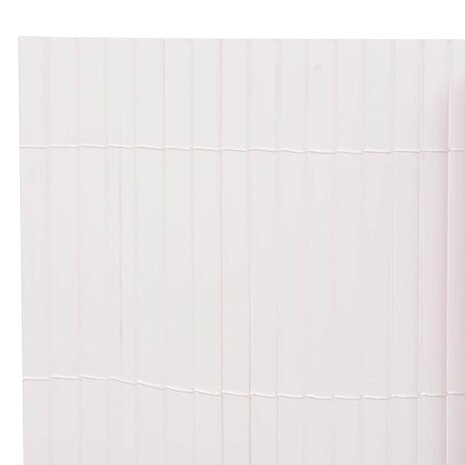 Tuinafscheiding dubbelzijdig 90x500 cm wit 3