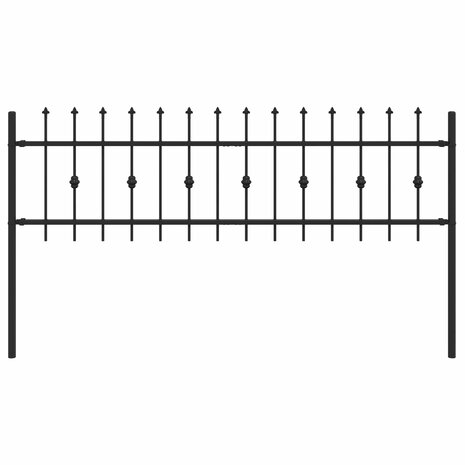 Spijlenhekwerk Zwart 200 x 130 cm Gepoedercoat staal 2