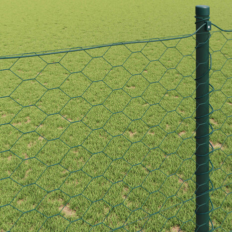 Hexagon Hek Groen 0,8 x 10 m PVC 4