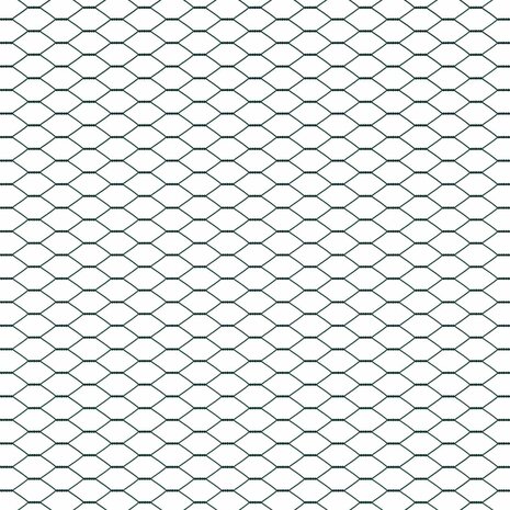 Hexagon Hek Groen 1 x 10 m PVC 7