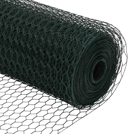 Hexagon Hek Groen 1 x 10 m PVC 8