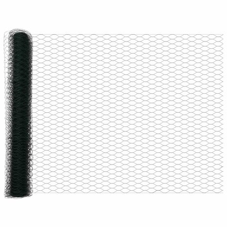 Hexagon Hek Groen 1 x 10 m PVC 2