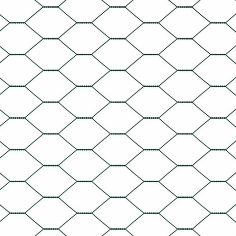 Hexagon Hek Groen 1 x 10 m PVC 7