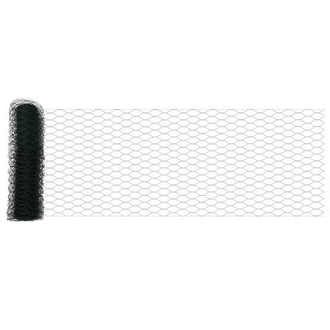Hexagon Hek Groen 0,6 x 25 m PVC 5