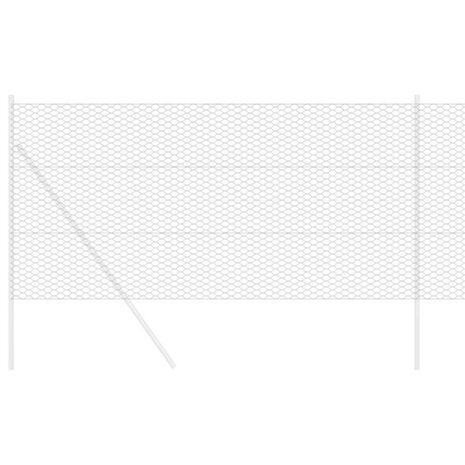 Hexagon Hek Grijs 0,4 x 10 m PVC 3
