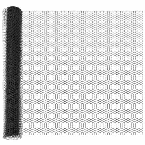 Hexagon Hek Grijs 1 x 10 m PVC 5