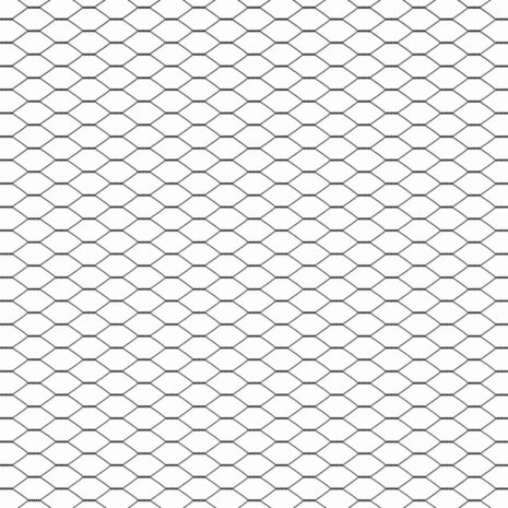 Hexagon Hek Grijs 1 x 10 m PVC 7