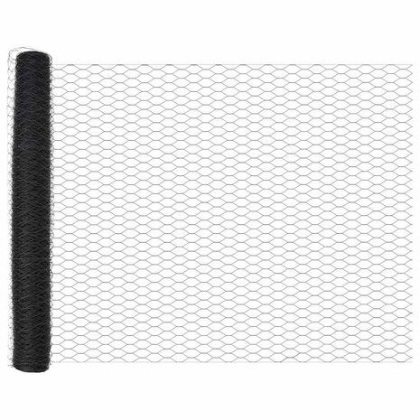 Hexagon Hek Grijs 1 x 10 m PVC 5