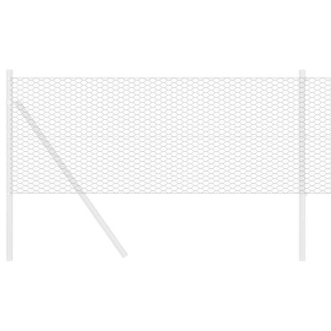Hexagon Hek Grijs 0,4 x 25 m PVC 3