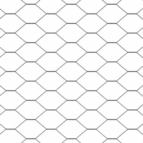 Hexagon Hek Grijs 0,4 x 25 m PVC 7