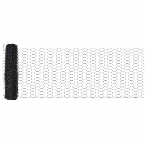 Hexagon Hek Grijs 0,4 x 25 m PVC 5