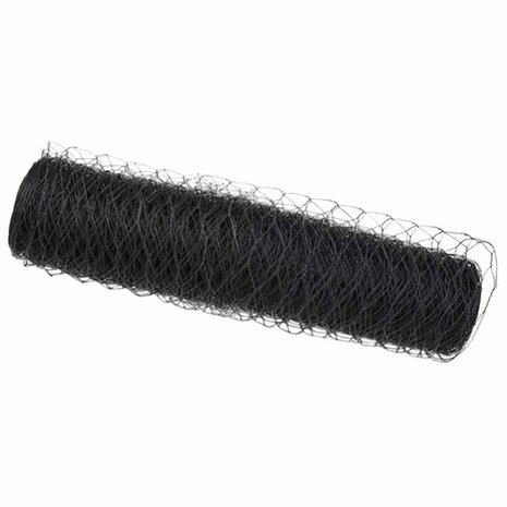 Hexagon Hek Grijs 0,6 x 25 m PVC 2