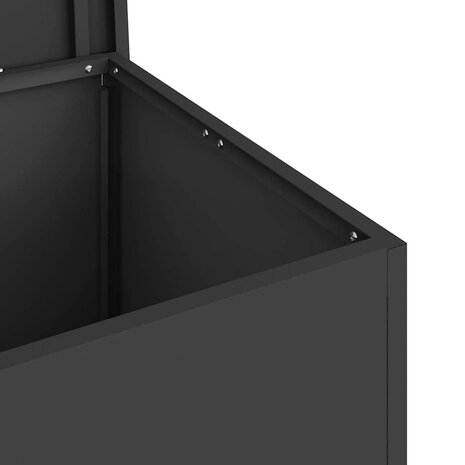 Buiten opbergbox Zwart 80 x 50,5 x 50 cm Staal 9