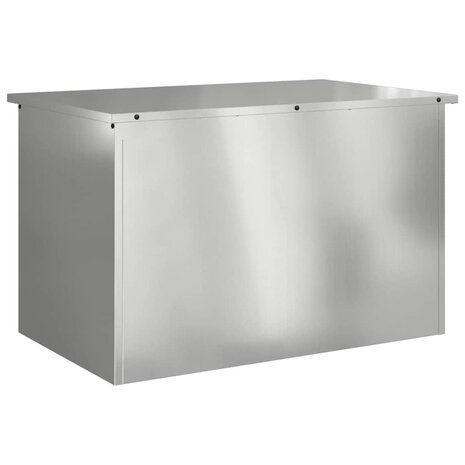 Buiten opbergbox Zilver 80 x 50,5 x 50 cm Staal 2