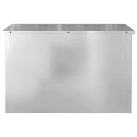 Buiten opbergbox Zilver 80 x 50,5 x 50 cm Staal 6