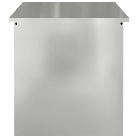 Buiten opbergbox Zilver 80 x 50,5 x 50 cm Staal 7