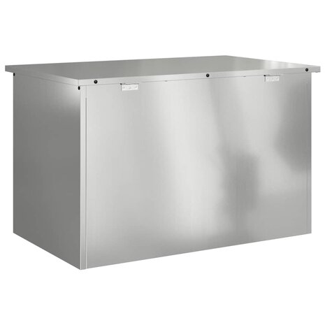 Buiten opbergbox Zilver 80 x 50,5 x 50 cm Staal 8