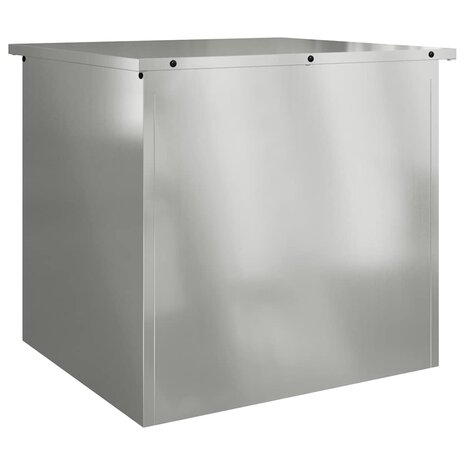 Buiten opbergbox Zilver 55 x 50,5 x 50 cm Staal 2