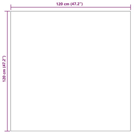 Vloerkleed Vierkant PALMERAS Beige 120 x 120 cm Polyester 8
