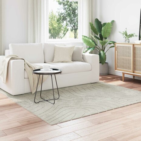 Vloerkleed Vierkant PALMERAS Groen 120 x 120 cm Polyester 1