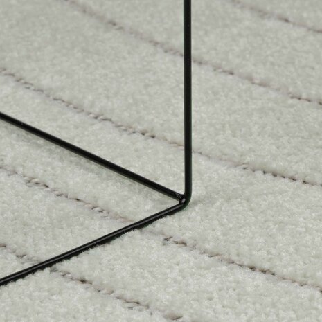 Vloerkleed Vierkant PALMERAS Groen 120 x 120 cm Polyester 5