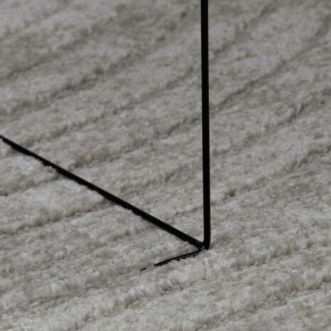 Vloerkleed Vierkant GALATI Grijs 120 x 120 cm Polyester 5