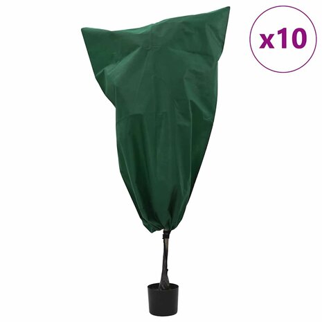 Plantenbeschermhoes 10 pcs Groen 0,8 x 1,2 m 4