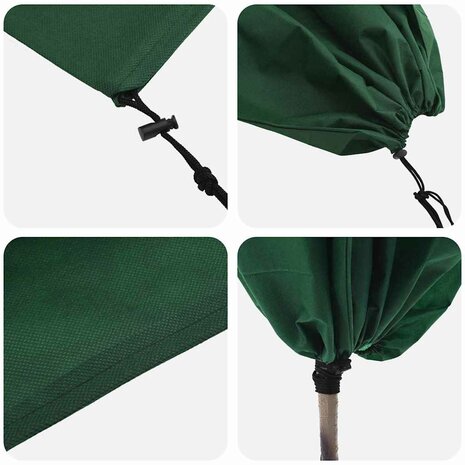 Plantenbeschermhoes 10 pcs Groen 0,8 x 1,2 m 9