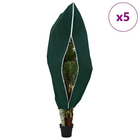 Plantenbeschermhoes 5 pcs Groen 1,55 x 1 m 4